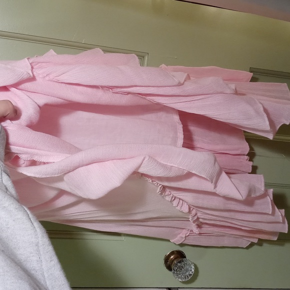 Women's R. Vivimos gauze tube Dress girl pink 🩷 summer M - Picture 6 of 11